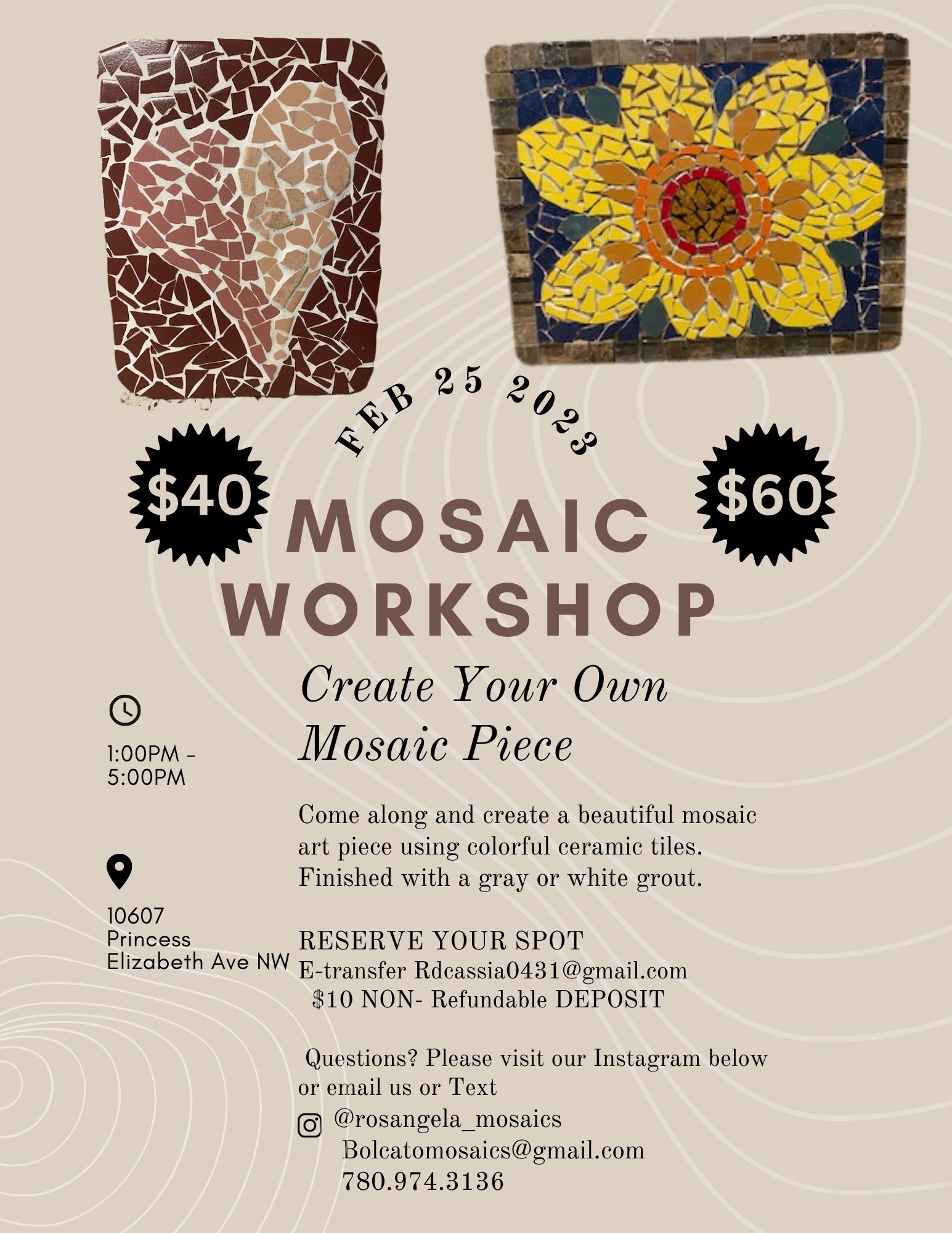 Mosaic Workshop Poster
