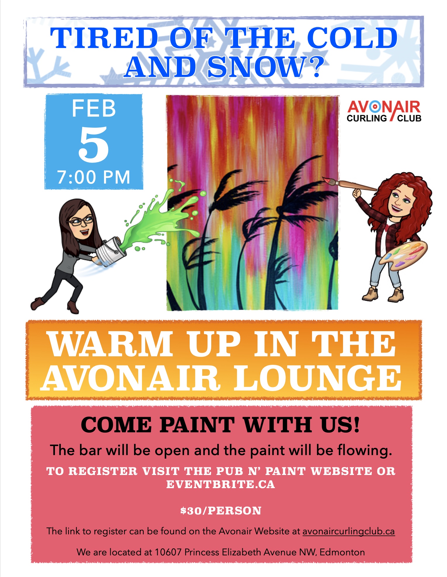 Paint Night Poster